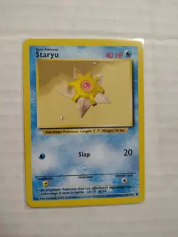 Pokemon Staryu 65/102 BS Base Set Unlimited - Pokemon TCG - WOTC - Image 1