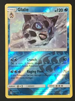 Pokemon TCG Glalie 32/145 Guardians Rising Reverse Holo Uncommon LP - Image 1