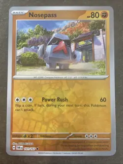 Nosepass 101/167 Sv06: Twilight Masquerade Reverse Holo Pokemon TCG NM - Image 1