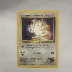 2000 Pokemon Gym Challenge Giovanni's Meowth #74/132 - Image 1