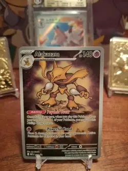 Pokemon TCG Alakazam 9/25 MEP: Mega Evolution Black Star Promo - Image 2