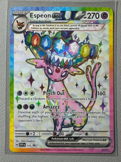 Pokemon Prismatic Evolutions Espeon ex 175 SVP175 Figure Collection Promo 23 - Image 1
