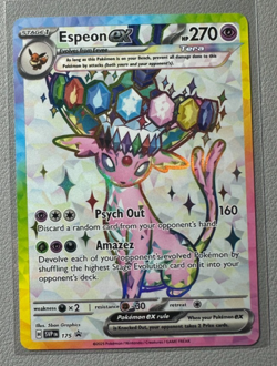 Pokemon Prismatic Evolutions Espeon ex 175 SVP175 Figure Collection Promo 22 - Image 1