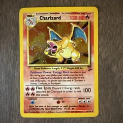 Pokemon TCG Charizard 4/130 Holo Rare - Base Set 2 - Image 1