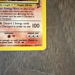 Pokemon TCG Charizard 4/130 Holo Rare - Base Set 2 - Image 4
