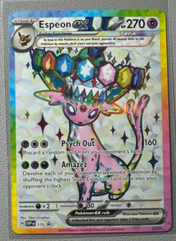 Pokemon Prismatic Evolutions Espeon ex 175 SVP175 Figure Collection Promo 21 - Image 1
