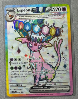 Pokemon Prismatic Evolutions Espeon ex 175 SVP175 Figure Collection Promo 20 - Image 1
