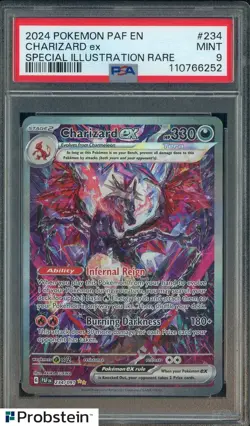 2024 Pokemon Paf En Special Illustration Rare #234 Charizard ex PSA 9 MINT - Image 1