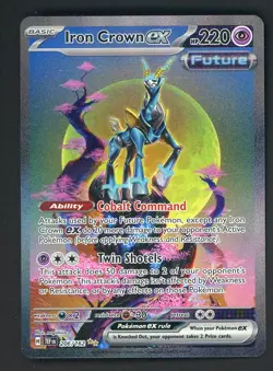 Pokemon TCG Iron Crown ex 206/162 Temporal Forces Special Illustration Rare - Image 1