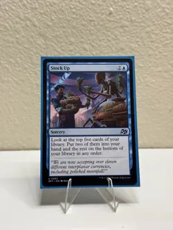Magic the Gathering Aetherdrift Stock Up DFT 0067 Regular Card - Image 1