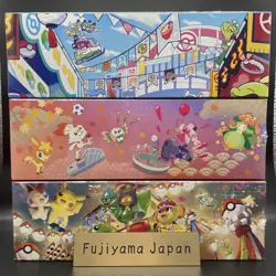 Pokemon Center Tohoku Hiroshima Fukuoka Special Box 3 set w/ Pikachu Promo card - Image 3