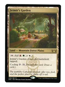 MTG Streets of New Caprenna Jetmir's Garden #250 Rare Land NM Magic AD91 - Image 1