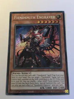 ☆ MP25-EN081 Fiendsmith Engraver Prismatic Secret Rare 1st Edition YuGiOh ☆ - Image 1