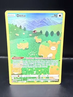 Pokemon TCG Ditto Crown Zenith Galarian Gallery Holo Ultra Rare Card GG22/GG70 B - Image 2