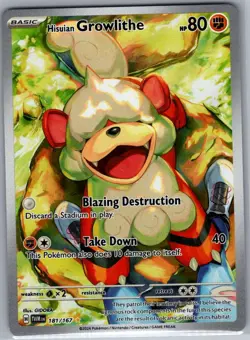 Hisuian Growlithe 181/167 SV06: Twilight Masquerade - Pokemon Card - NM - Image 1
