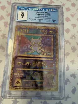 ANCIENT MEW Holo Rare 2000 Movie Promo Pokemon Card CGC 9 MINT - Image 1
