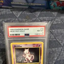 Mewtwo Holo - 10/102 - Base Set Vintage Pokemon Card - PSA 8 - Image 3