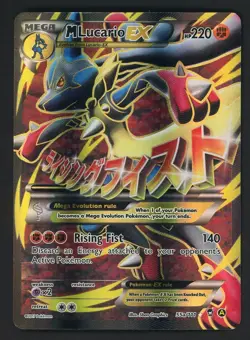 Pokemon TCG M Lucario EX 55a/111 Furious Fists Holo Full Art Ultra Rare Card - Image 1