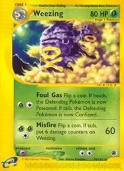 Weezing 70/165 Rare Expedition Pokemon Card - Image 1
