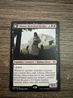 Magic the Gathering Liliana, Heretical Healer Magic Origins Legendary Creature - Image 1