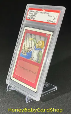 MTG Unlimited Edition 1993 Stone Rain PSA 8.5 NM/MT+ Old School 93/94 - Image 3