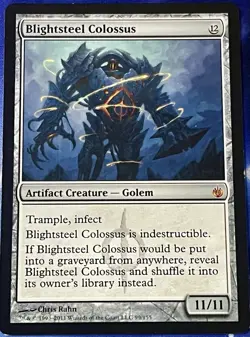 Blightsteel Colossus - Mirrodin Besieged - Magic MTG - LP - Mythic Rare - Image 1