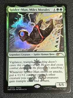 Magic The Gathering Marvel Spider-Man, Miles Morales Promo Foil 0008 Costco - Image 1