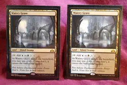 132 Lot Of Two (x2) Watery Grave (GNR) #259 Near Mint (NM) Never Played MTG - Image 1