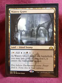 132 Lot Of Two (x2) Watery Grave (GNR) #259 Near Mint (NM) Never Played MTG - Image 2