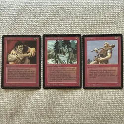 MTG BETA Limited Edition Gray Ogre, Mons s Goblin Raiders, Hill Giant Set Of 3 - Image 1