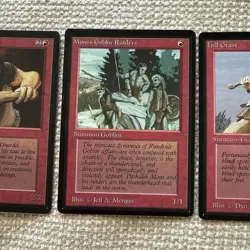 MTG BETA Limited Edition Gray Ogre, Mons s Goblin Raiders, Hill Giant Set Of 3 - Image 3