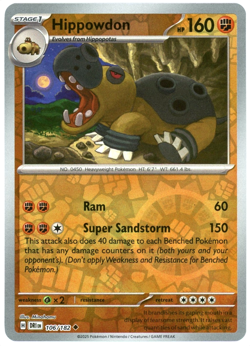 Hippowdon (Reverse Holo) - 106/182 - Destined Rivals - NM/M - Pokemon - Image 1