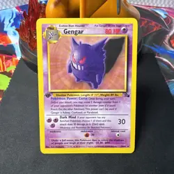 Gengar 20/62 Regular Rare NM - Fossil 1st Edition - Pokemon TCG 1999 Vintage - Image 1