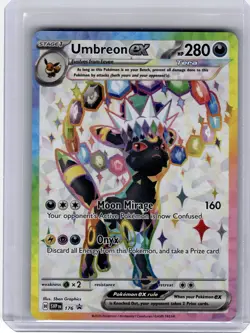 2025 Pokemon-Umbreon EX #176 Scarlet & Violet-Black Star Promo Holo - Image 1