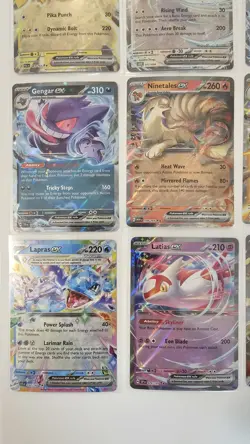 Pokemon 9 Cards Gengar 104 Pikachu 063 Lugia 017 Greninja 041 Ninetales 038 MINT - Image 5