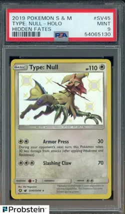 2019 Pokemon S & M Hidden Fates #SV45 Type: Null - Holo PSA 9 MINT - Image 1