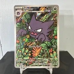 Haunter 027 Black Star Promo Illustration Rare Pokemon Mega Battle Deck - Image 1