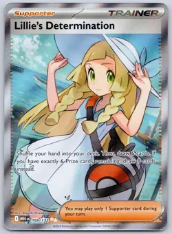 Lillie's Determination 169/132 (NM) - Mega Evolution - Ultra Rare Pokemon TCG - Image 1