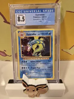 CGC 8.5 Graded Pokemon Gyarados 34/108 XY Evolutions Holo Rare - Image 1
