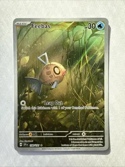 Pokemon TCG Feebas 198/191 Illustration Rare Full Art Holo Surging Sparks NM - Image 1