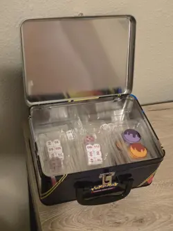 Pokemon lot of dice and condition markers with Mega Lucario/Mega Gardevoir tin - Image 1