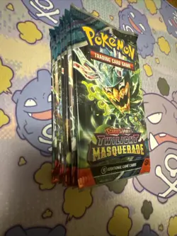 Pokemon TCG S&V Twilight Masquerade Factory Sealed Booster Pack Lot of 10 Packs - Image 2