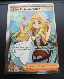 Lillie's Determination 169/132 Me01: Mega Evolution Holo Pokemon - Image 1