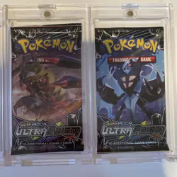 Pokemon TCG Sun and Moon Ultra Prism 4x Booster Packs Complete Art Set Sealed - Image 3
