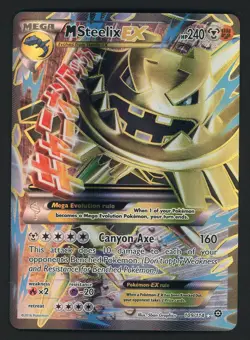 2016 Pokemon XY Steam Siege Mega M Steelix Full Art Ultra Rare EX 109/114 - Image 1