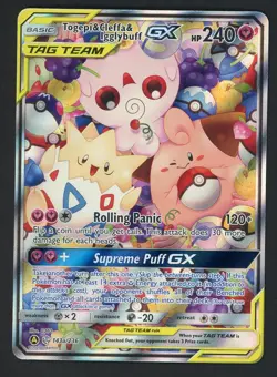 Pokemon Togepi & Cleffa & Igglybuff GX 143A/236 Alt Art Tag Team - Image 1