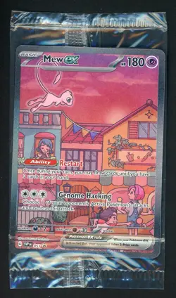Pokemon TCG SEALED Mew Ex SVP 053 Scarlet Violet 151 UPC Black Star Promo - Image 1