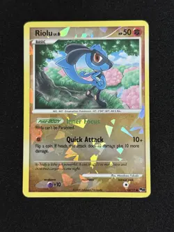 Riolu #16/17 - Pokemon TCG - POP Series 8 - Cracked Ice Holo - MP - Image 1