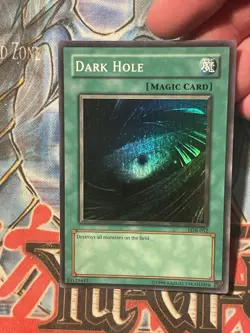 Dark Hole Legend of Blue Eyes White Dragon LOB-EN052 Unlimited Wavy LP - Image 1
