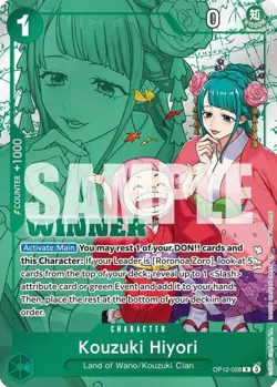 NM-Mint, English One Piece Kouzuki Hiyori (Winner Pack 2026 Vol. 1) - OP12-028 - - Image 1
